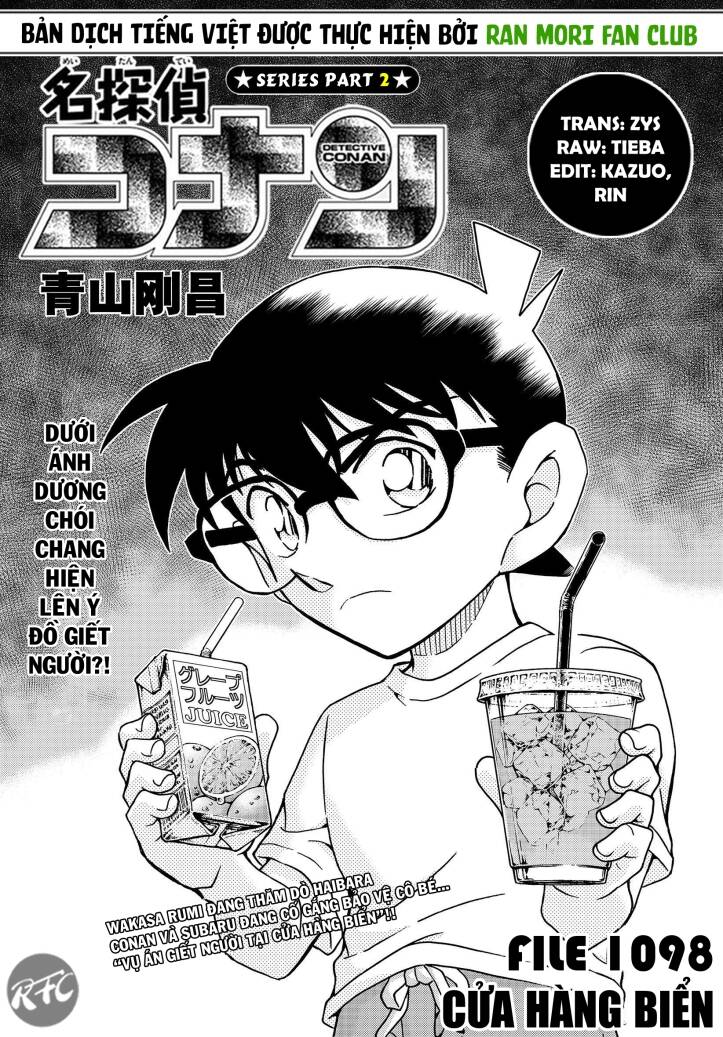 Thám Tử Conan Chapter 1098 - 1