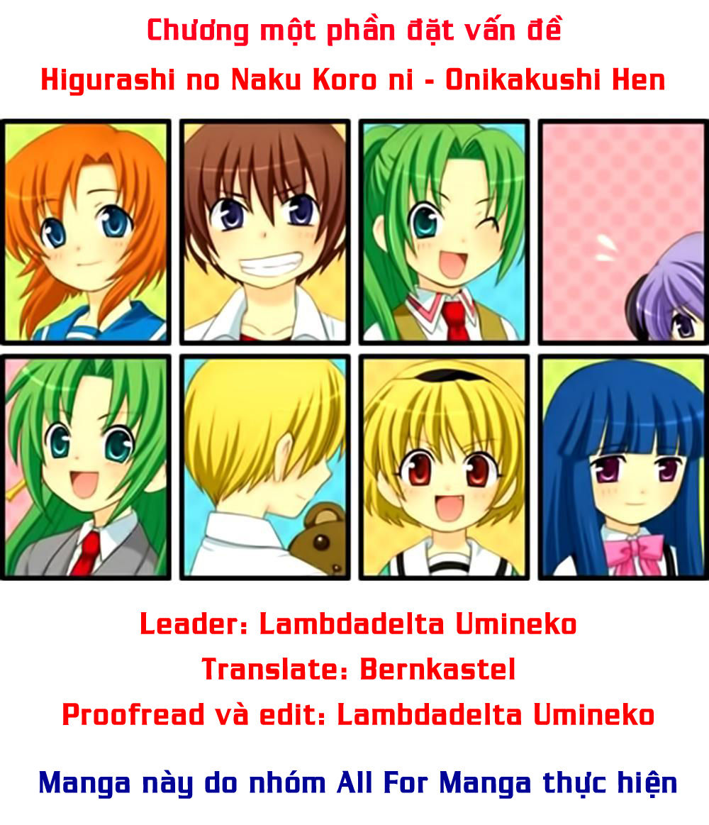 Higurashi No Naku Koro Ni - Onikakushi-Hen Chapter 2.1 - 1