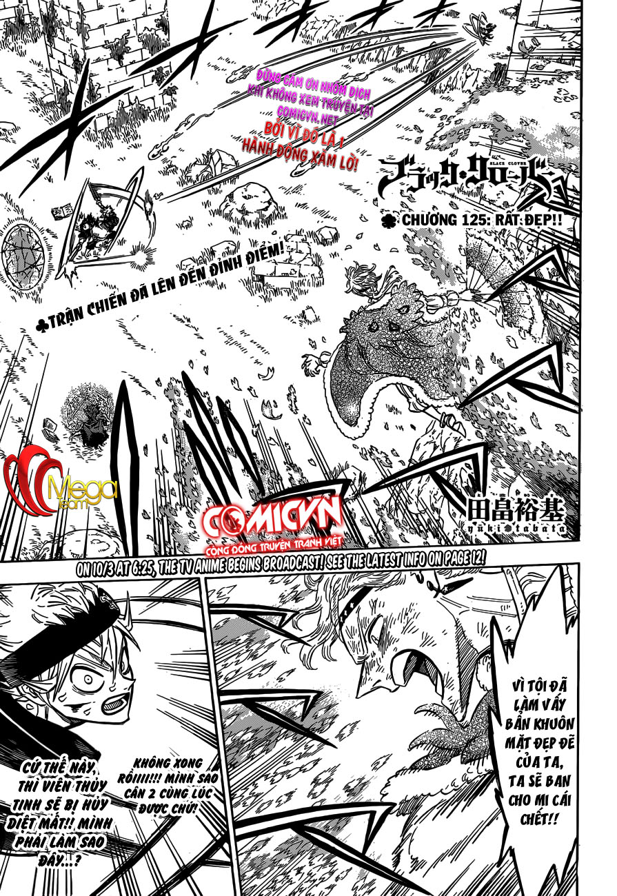 Black Clover - Thế Giới Phép Thuật Chapter 125 - 1