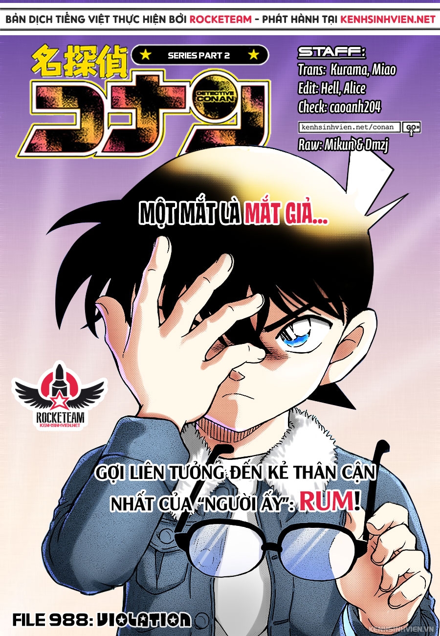 Thám Tử Conan Chapter 988 - 1