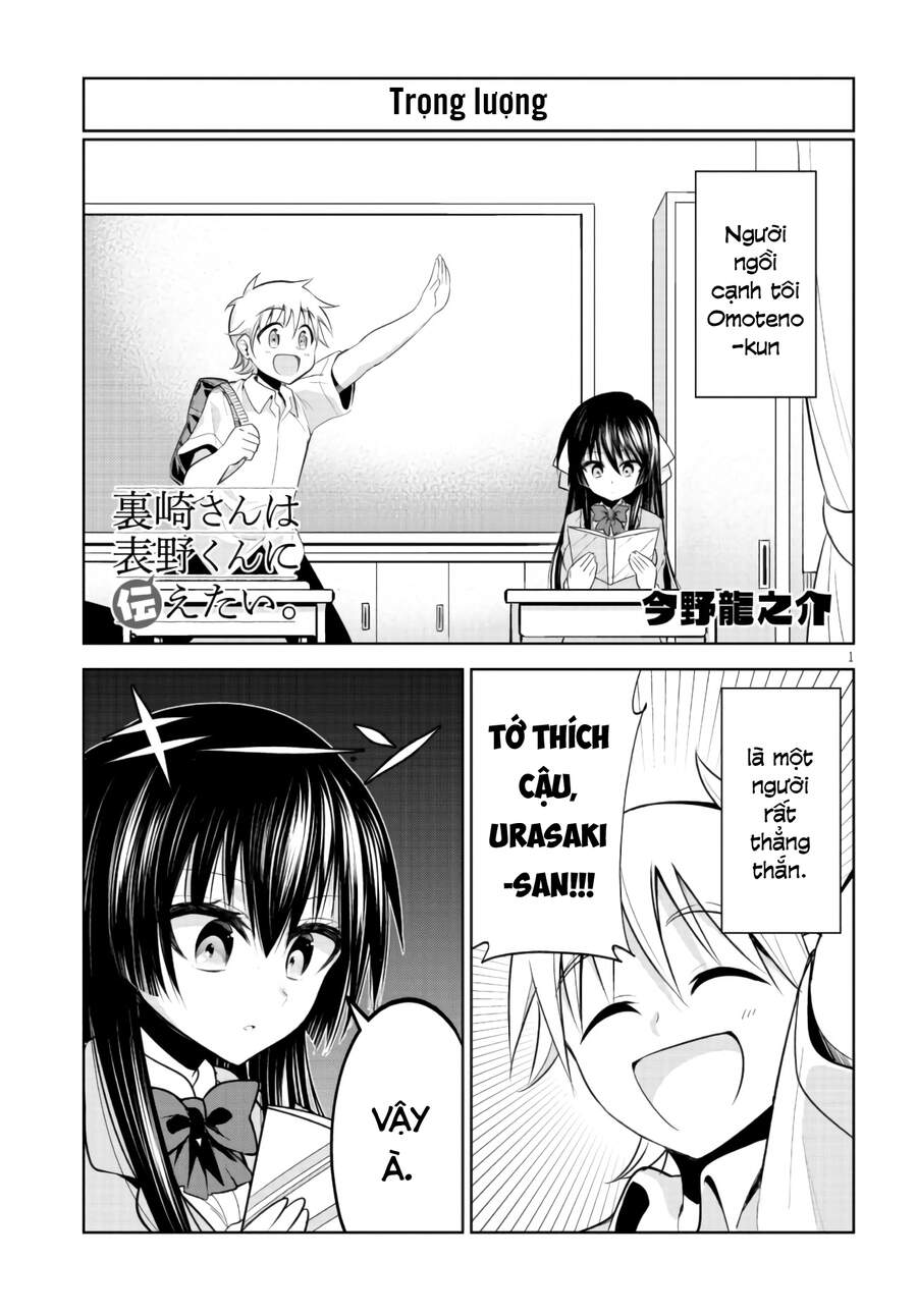 Urasaki-San Wa Omoteno-Kun Ni Tsutaetai Chapter 1 - 2