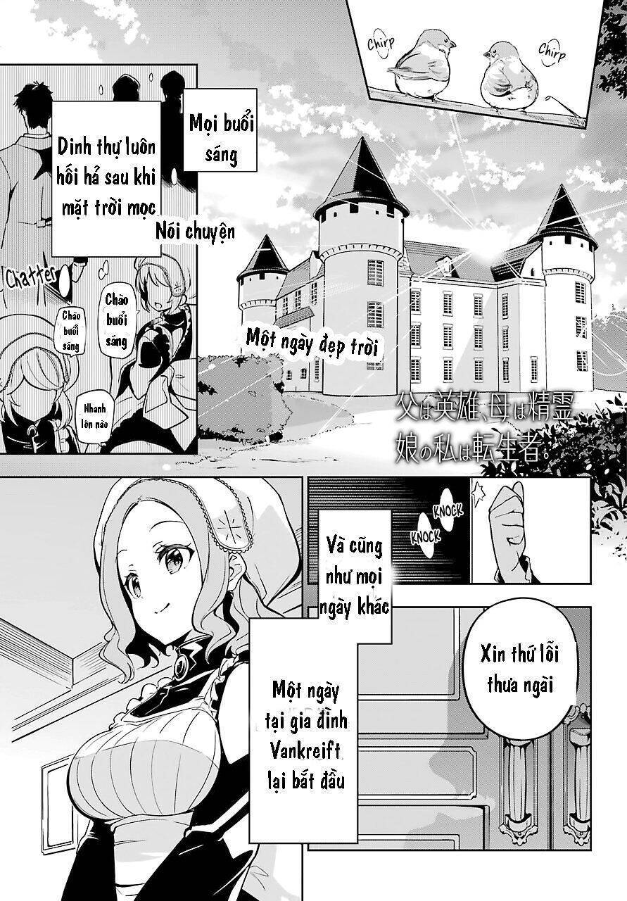 Chichi Wa Eiyuu, Haha Wa Seirei, Musume No Watashi Wa Tenseisha Chapter 23 - 1