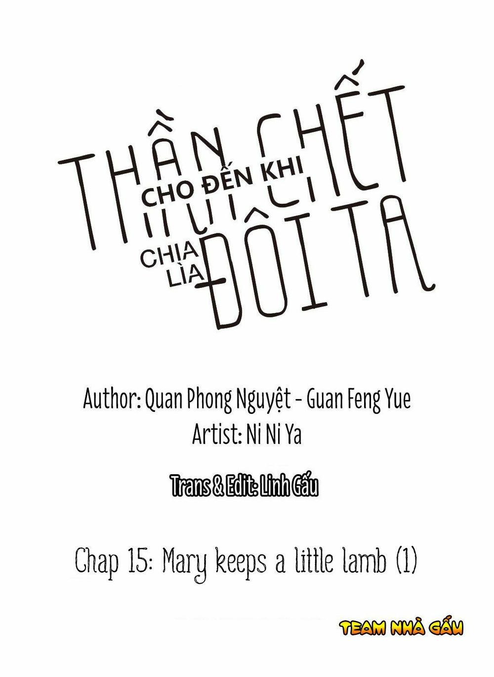 Cho Đến Khi Thần Chết Chia Lìa Đôi Ta Chapter 15 - 2