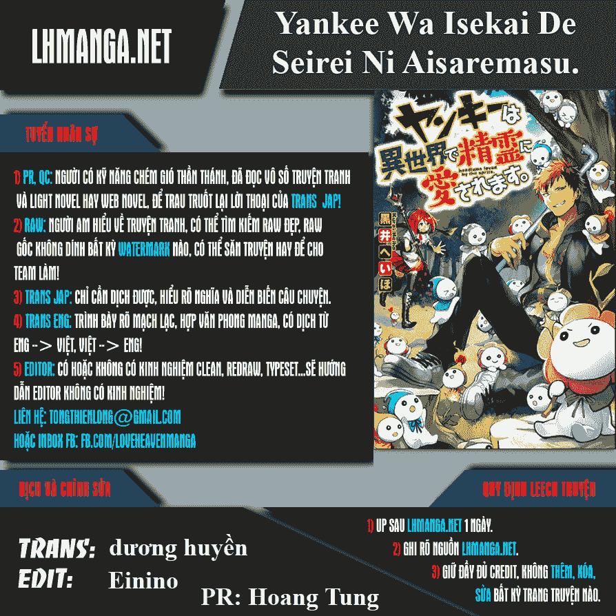 Yankee Wa Isekai De Seirei Ni Aisaremasu Chapter 1 - 1