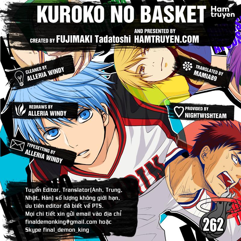 Kuroko No Basuke Chapter 262 - 1