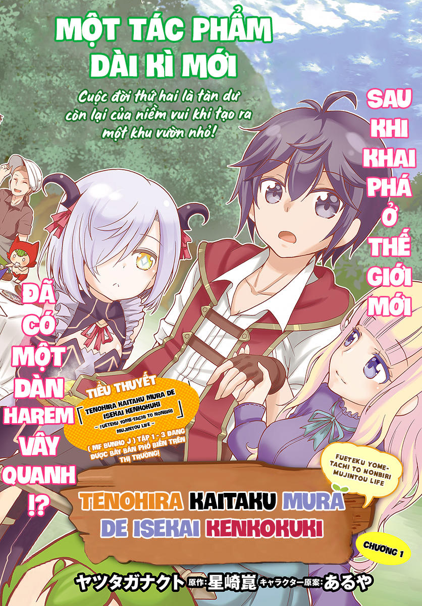 Tenohira Kaitaku Mura De Isekai Kenkokuki: Fueteku Yome-Tachi To Nonbiri Mujintou Life Chapter 1 - 3