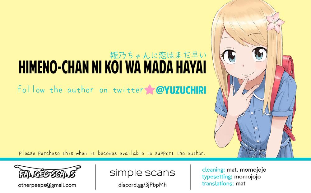 Với Himeno-Chan Thì Yêu Vẫn Còn Quá Sớm Đó! Chapter 1 - 10