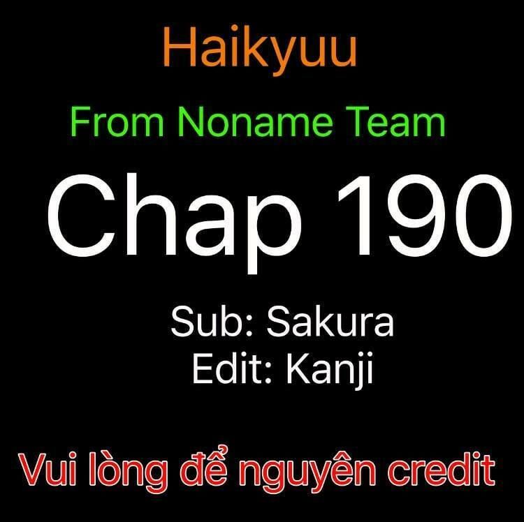 Haikyuu Chapter 190 - 1