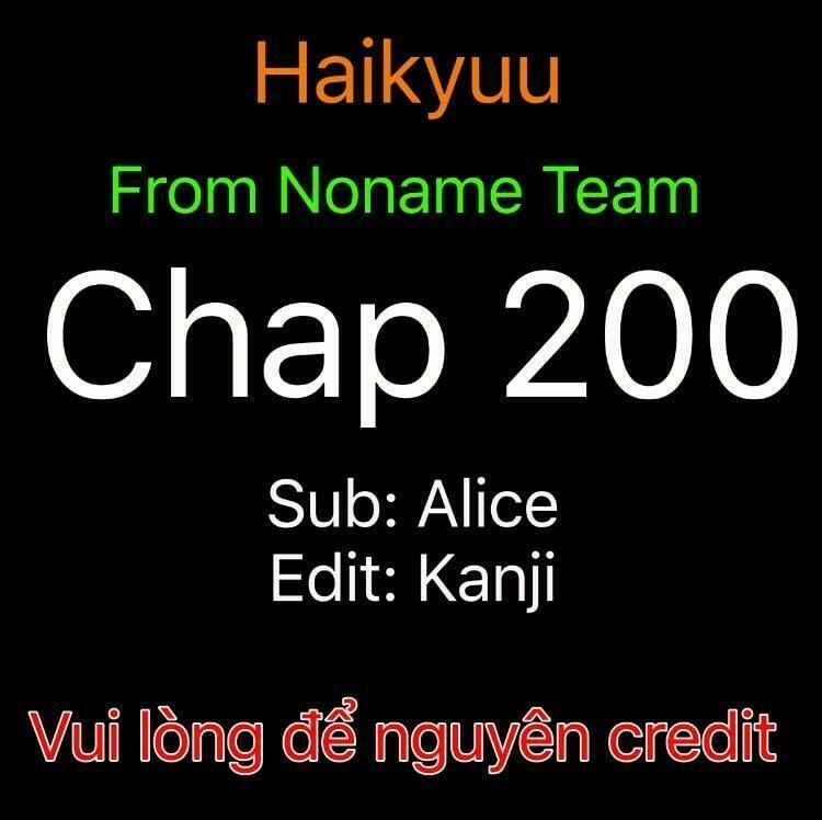 Haikyuu Chapter 200 - 1