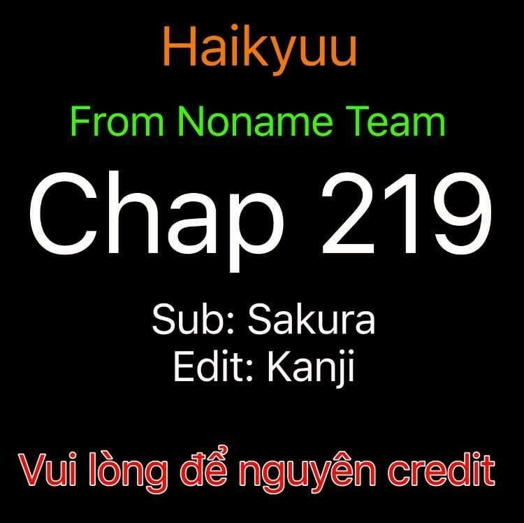 Haikyuu Chapter 219 - 1