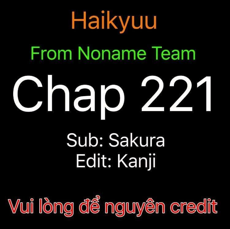 Haikyuu Chapter 221 - 1