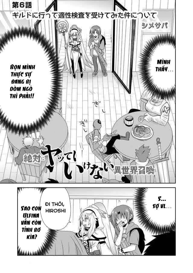 Zettai Ni Yatte Wa Ikenai Isekai Shoukan Chapter 6 - 1