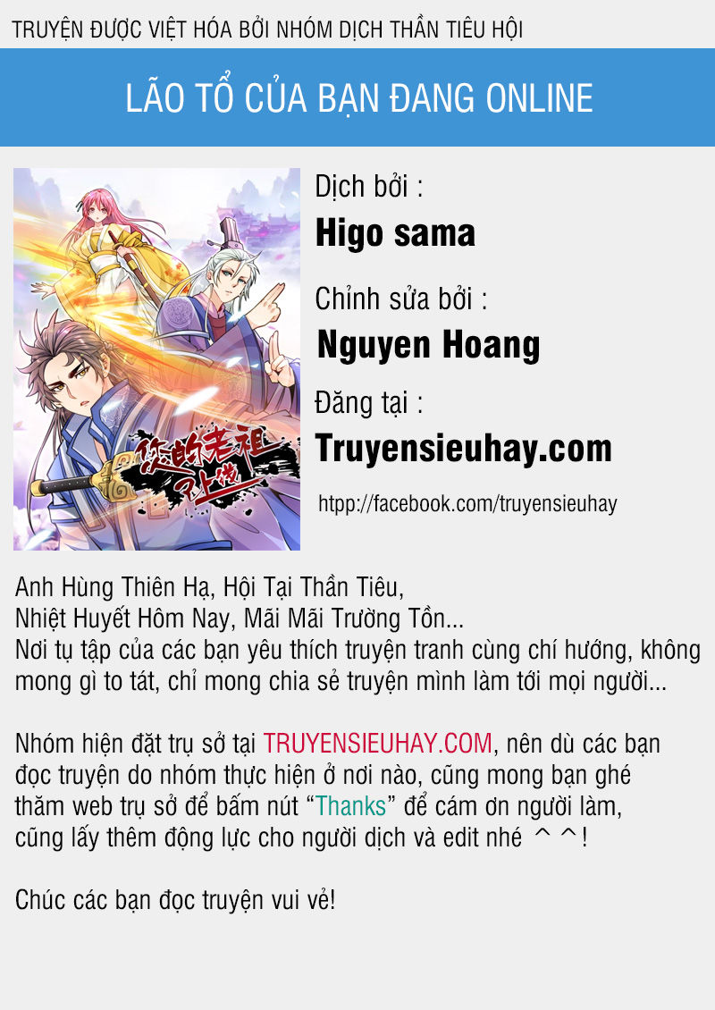 Lão Tổ Của Bạn Đang Online Chapter 18 - 1