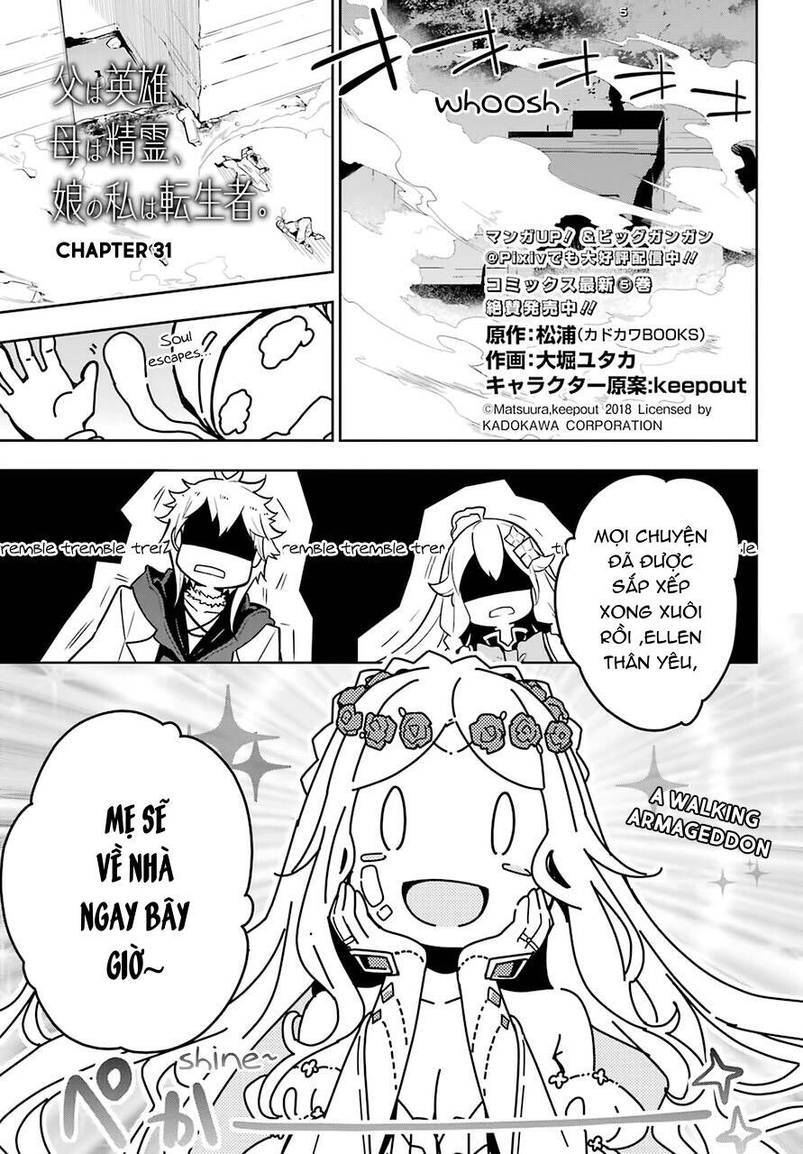 Chichi Wa Eiyuu, Haha Wa Seirei, Musume No Watashi Wa Tenseisha Chapter 31.1 - 8