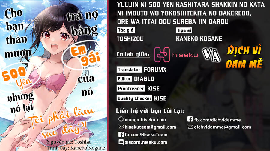 Yuujin Ni 500 Yen Kashitara Shakkin No Kata Ni Imouto Wo Yokoshitekita No Dakeredo, Ore Wa Ittai Dou Chapter 9 - 1